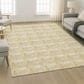 Dalyn Rug Company Soft Essentials Chevron Gold 10" x 14" Area Rug, , large