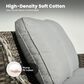 HOMLUX Patio Rattan Sofa Set in Gray, , large