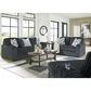 Ashley Midnight-Madness Stationary Loveseat in Gunmetal, , large