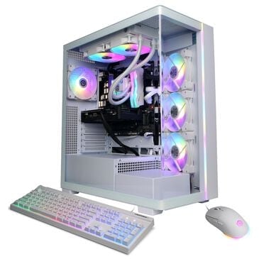 CyberPowerPC Gamer Supreme Gaming Desktop | Intel Core i7-14700F - 32GB RAM - NVIDIA GeForce RTX 5060 Ti Graphics - 2TB SSD in White, , large