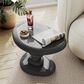 Furniture of America Rene Glossy End Table in Dark Gray, , large