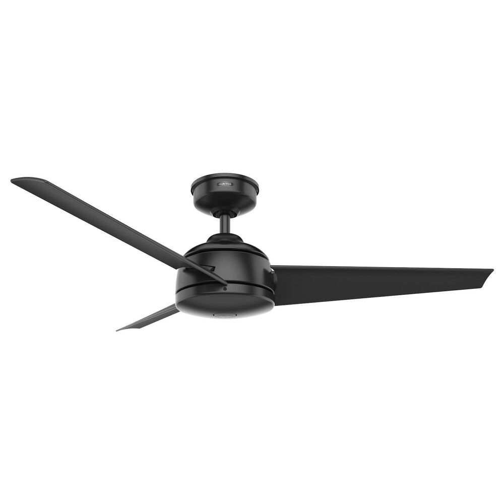 Hunter Trimaran 52" Outdoor Ceiling Fan in Matte Black, , large