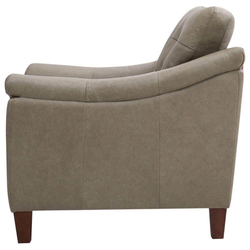 Italiano Furniture Ellis Accent Chair and Ottoman in Green Pea, , large
