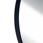 Garber Collection 36" Metal Round Wall Mirror in Black, , large