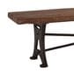 Home Trends & Design Organic Forge 70" Bench in Raw Walnut and Antique Zinc, , large