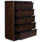 Millenium Dilenno 5 Ball Bearing Smooth Gliding Drawer Chest in Dark Brown, , large