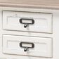 Baxton Studio Dauphine 2-Drawer Nightstand in White and Natural, , large
