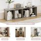 HOMLUX 4-Tier Open Shelf Display Organizer Bookcase in French Oak, , large