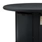 Winston Furniture Slat Top and Icon 5-Piece Round Firepit Chat Set in Textured Pewter, , large