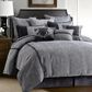 HiEnd Accents Hamilton 3-Piece Twin Comforter Set in Black, White and Gray, , large