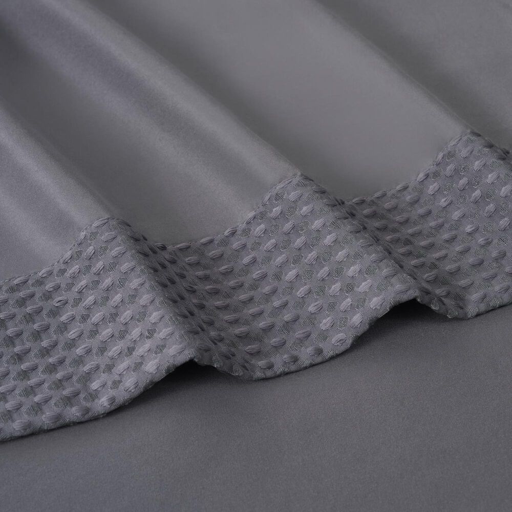 Trade Linker 4-Piece Full Waffle Hem Sheet Set in Grey, , large