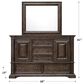 Chapel Hill Woodbury 5-Drawer Dresser and Mirror in Brown, , large