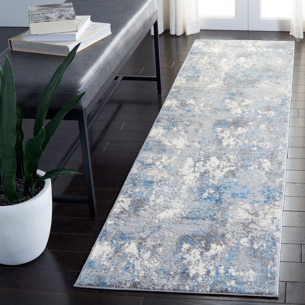 Safavieh Lagoon LGN521G 2&#39; x 8&#39; Light Grey and Light Blue Runner, , large