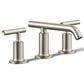Kohler Purist Widespread Bathroom Sink Faucet in Vibrant Brushed Nickel, , large