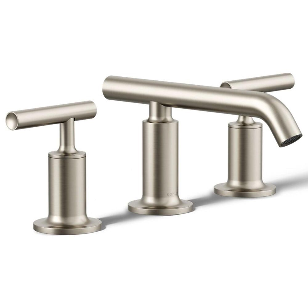 Kohler Purist Widespread Bathroom Sink Faucet in Vibrant Brushed Nickel, , large