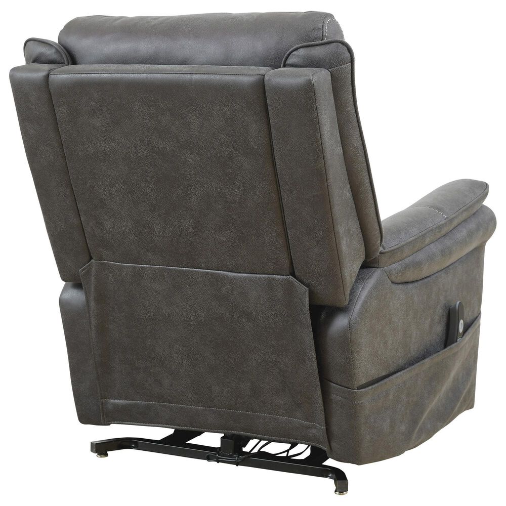 Signature Design by Ashley Lorreze Power Lift Recliner with Heat and Massage in Steel Shop NFM