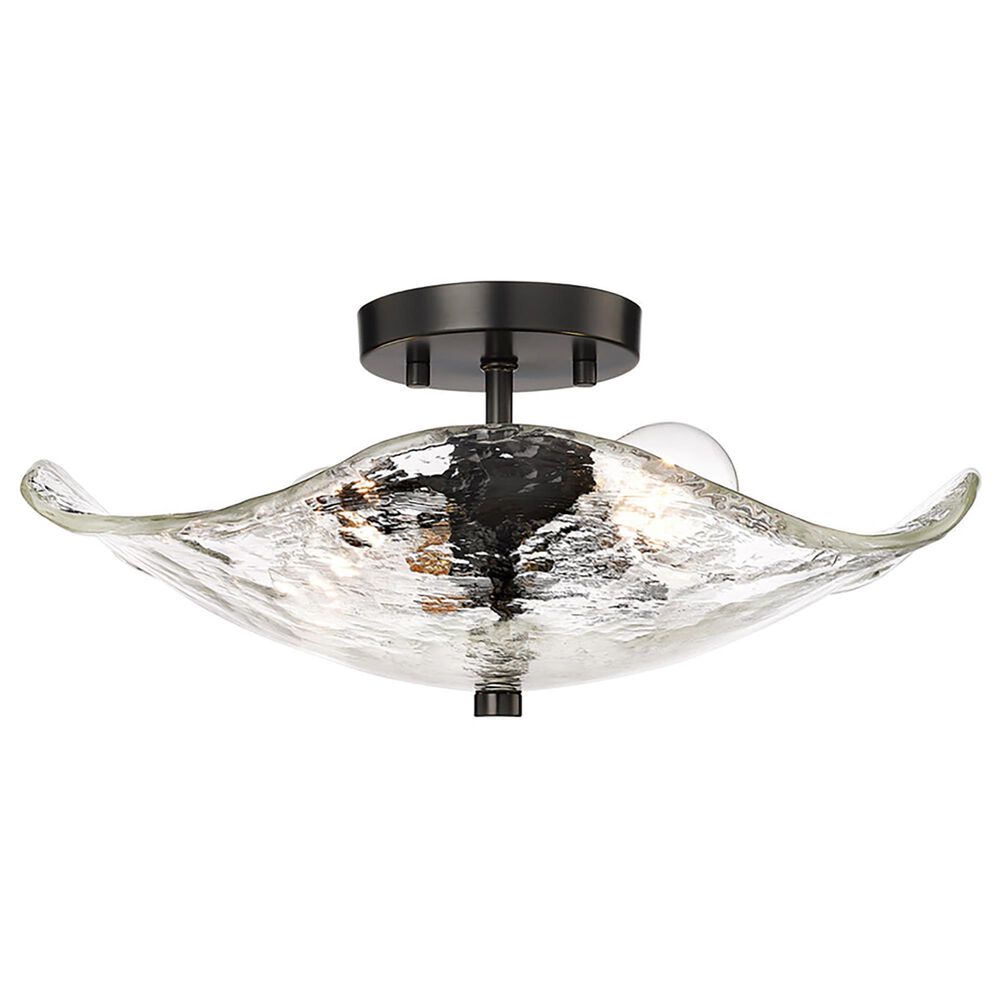 Golden Lighting Samara 2-Light Semi-Flush in Matte Black, , large