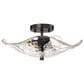 Golden Lighting Samara 2-Light Semi-Flush in Matte Black, , large