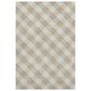 Dalyn Rug Company Soft Essentials Plaid Ivory 8" x 10" Indoor/Outdoor Area Rug, , large