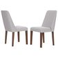 Ashley Lyncott Dining Chair with Gray Cushion in Medium Brown, , large