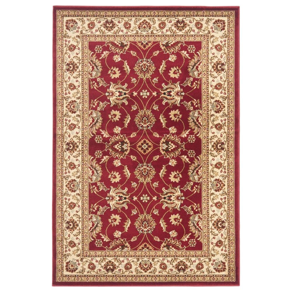 Safavieh Lyndhurst LNH553 4" x 6" Red and Ivory Area Rug, , large