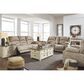 Ashley Bolanburg Chairside Table with USB in Weathered Oak and Antique White, , large
