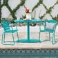 Hearth and Haven Santa Monica 3-Piece Outdoor Bistro Set in Teal, , large