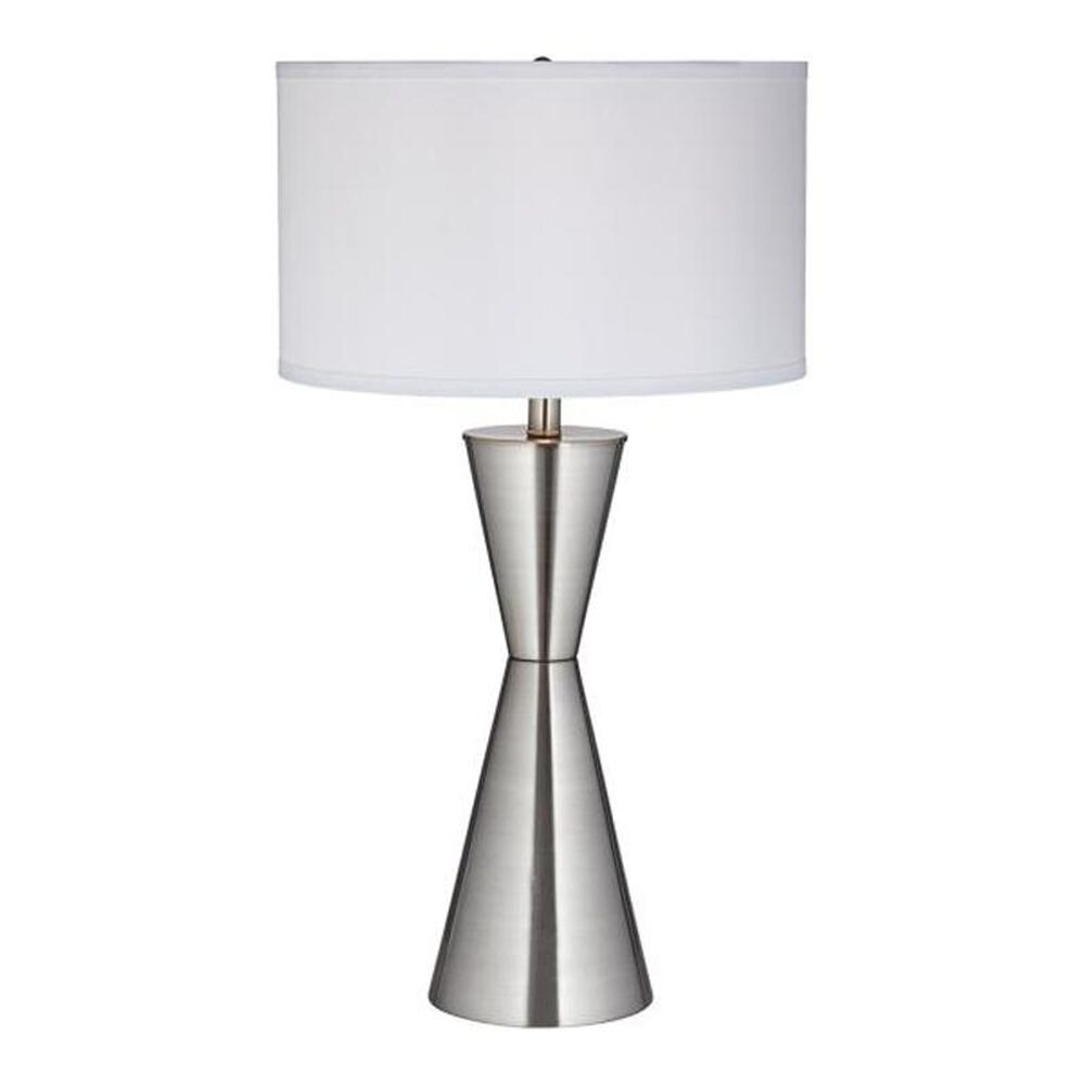 Pacific Coast Lighting Troubadour Table Lamp in Brushed Nickel/Brushed Steel, , large