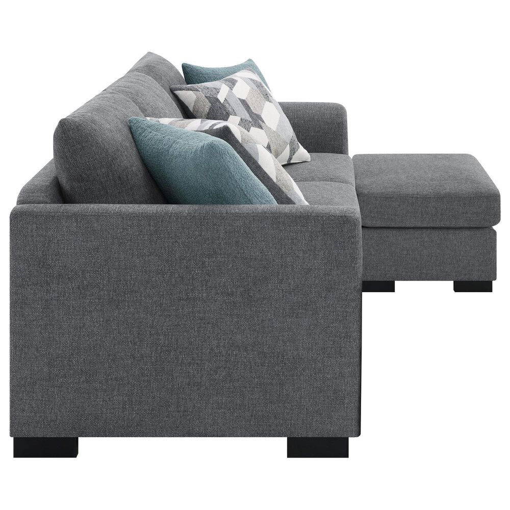 Coaster Storey 2-Piece Stationary Reversible Sleeper Sectional in Grey, , large