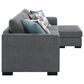 Coaster Storey 2-Piece Stationary Reversible Sleeper Sectional in Grey, , large