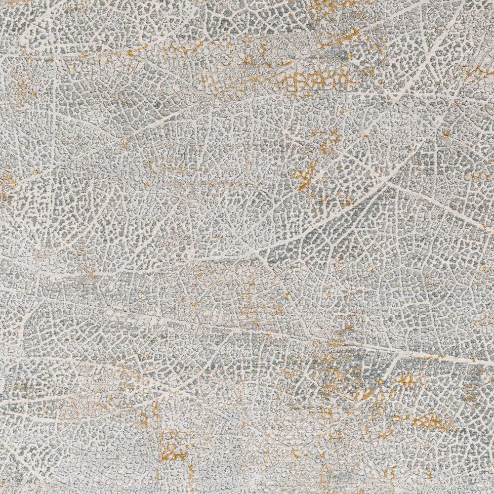 Surya Dresden Medium Gray, White, Light Slate, Gray, Mustard and Denim 9&#39; x 12&#39;2&quot; Area Rug, , large