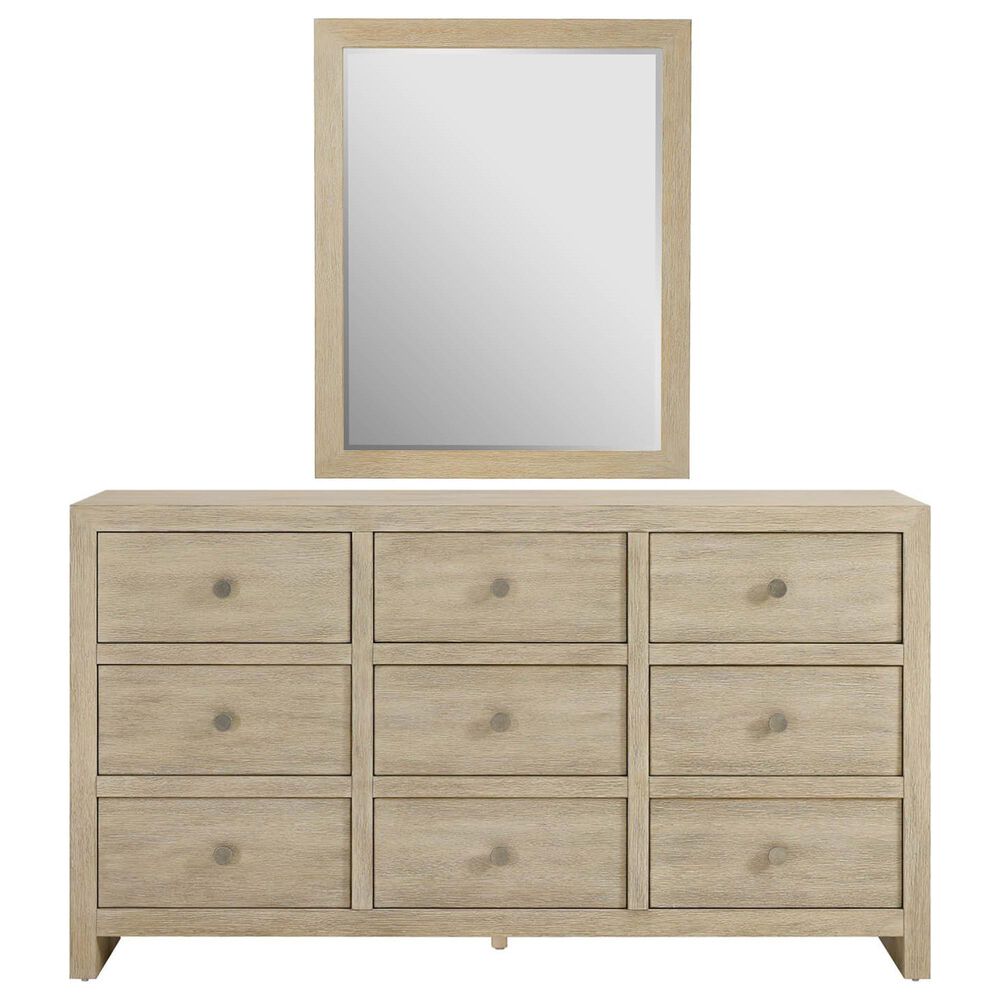 Universal Furniture Oasis 9-Drawer Dresser and Mirror in Dockside, , large