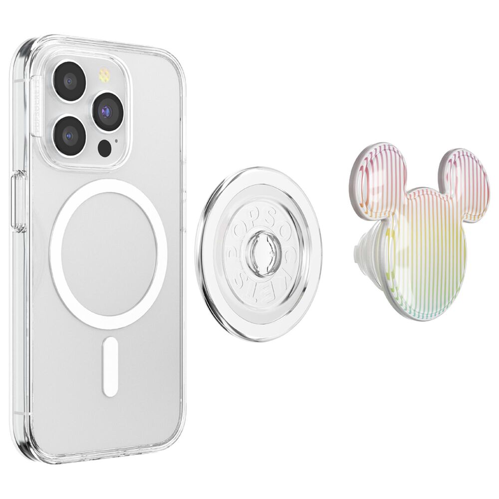 PopSockets Mickey and Friend MagSafe PopGrip in Airbag Sherbert Mickey Stripe, , large