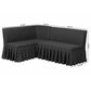 Baxton Studio Bryna 2-Piece Dining Nook Bench Set with Dark Grey Cushion in Dark Brown, , large