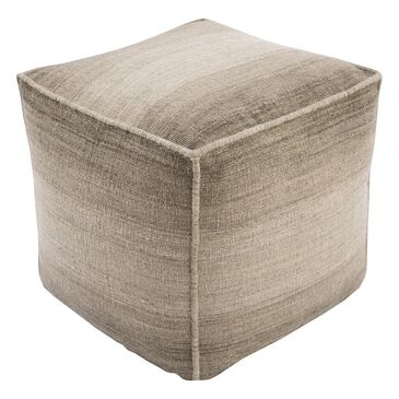Surya Chaz Cube Pouf in Neutral, , large