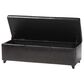 Baxton Studio Bench Storage Ottoman in Dark Brown, , large
