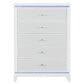 Global Furniture USA Alina 5-Piece Queen Upholstered Panel Bedroom Set in White, , large