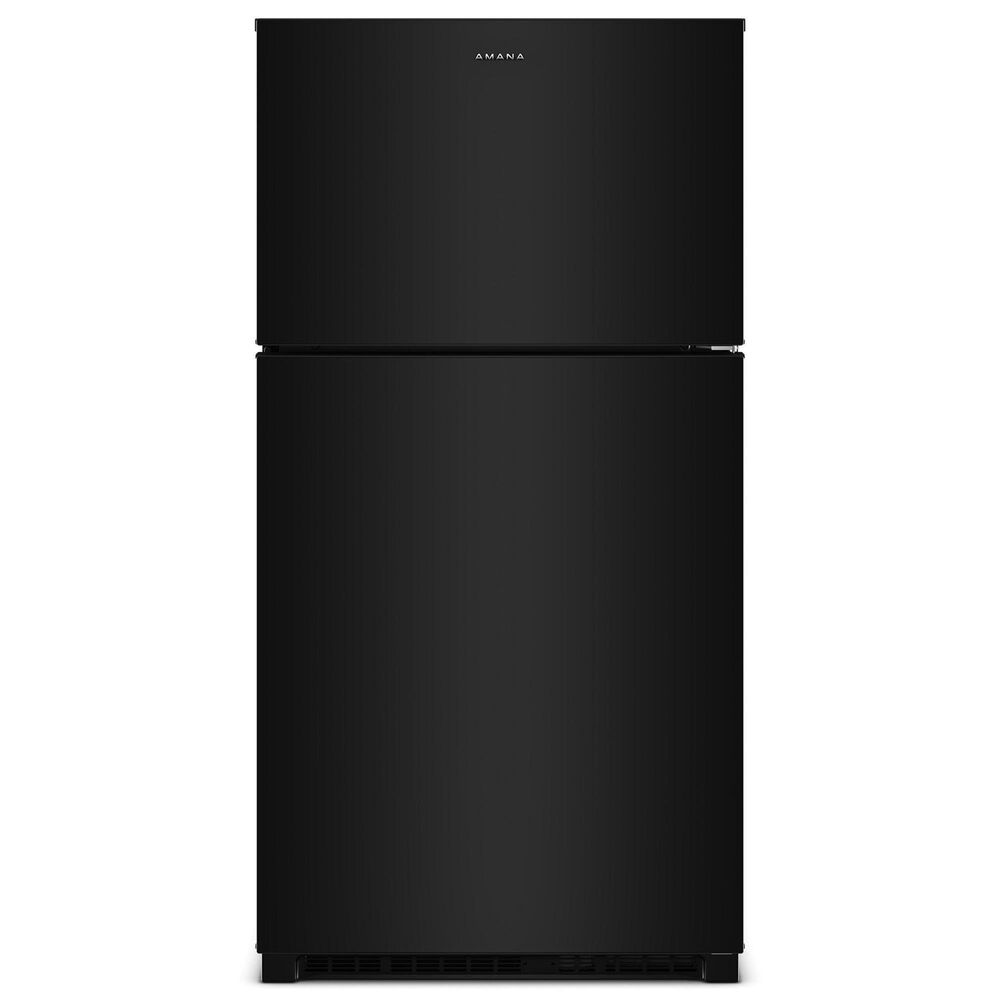 Amana 21 Cu. Ft. Top Freezer Refrigerator with Dual Crisper Drawers in Black, , large