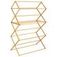 Household Essentials Oversized Clothes Drying Folding Rack with 11 Dowels in Natural, , large
