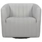 Blue River Aries Swivel Barrel Chair in Dove Gray and Black, , large