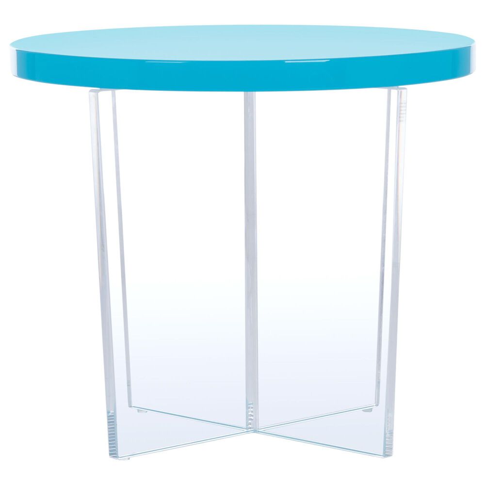 Safavieh Edwards Accent Table in Turquoise, , large