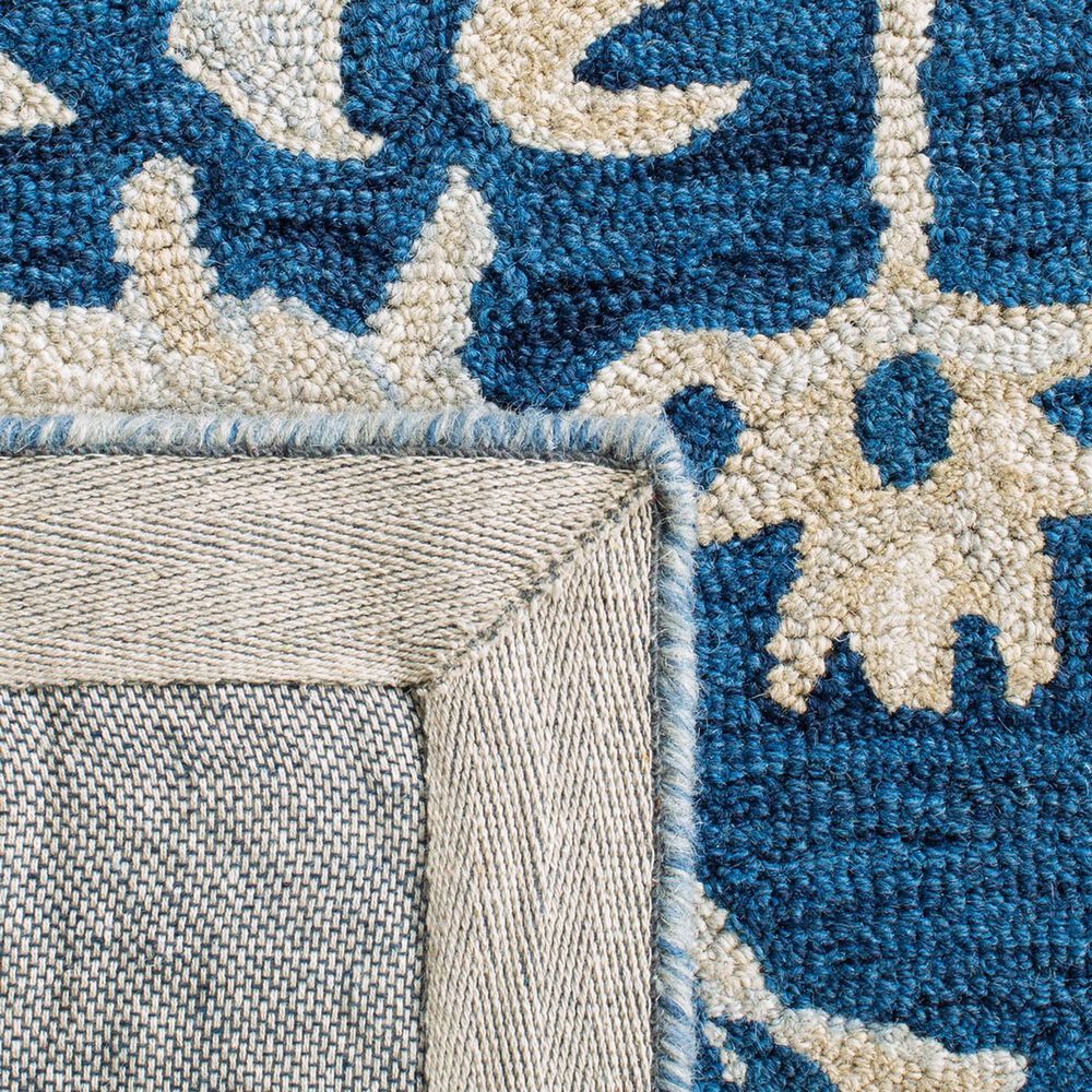 Safavieh Micro-Loop 5&#39; x 8&#39; Navy and Ivory Area Rug, , large