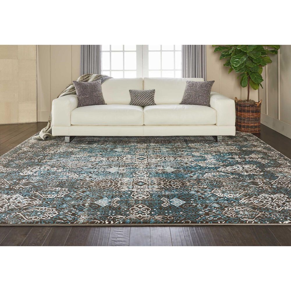 Nourison Karma 7&#39;10&quot; x 10&#39;6&quot; Blue Area Rug, , large