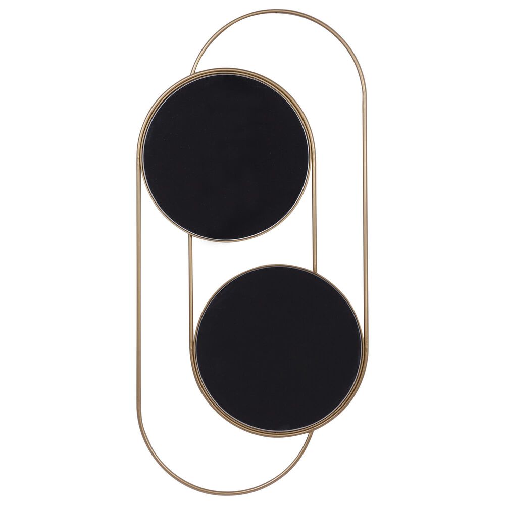 Maple and Jade 20&quot; x 43&quot; Wall Mirror in Matte Gold, , large