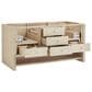 James Martin Vanities Marigot Single 72" Double Vanity in Sun-washed Oak with Single Hole 3 cm White Zeus Quartz Top & Backsplash, , large