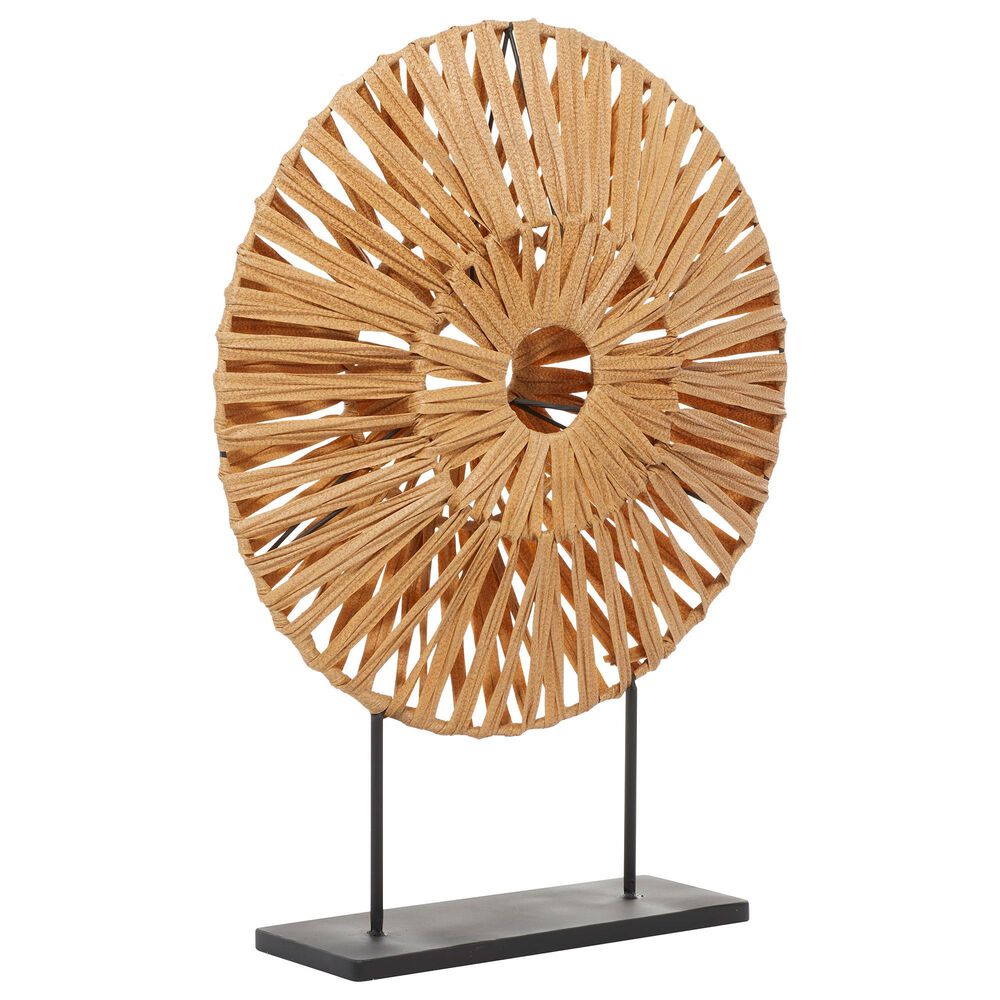 Maple and Jade 22" x 29" Coastal Metal Sculpture in Tan, , large