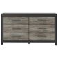 Ashley Broachmyn 6 Drawer Dresser Only in Warm Gray and Matte Black, , large