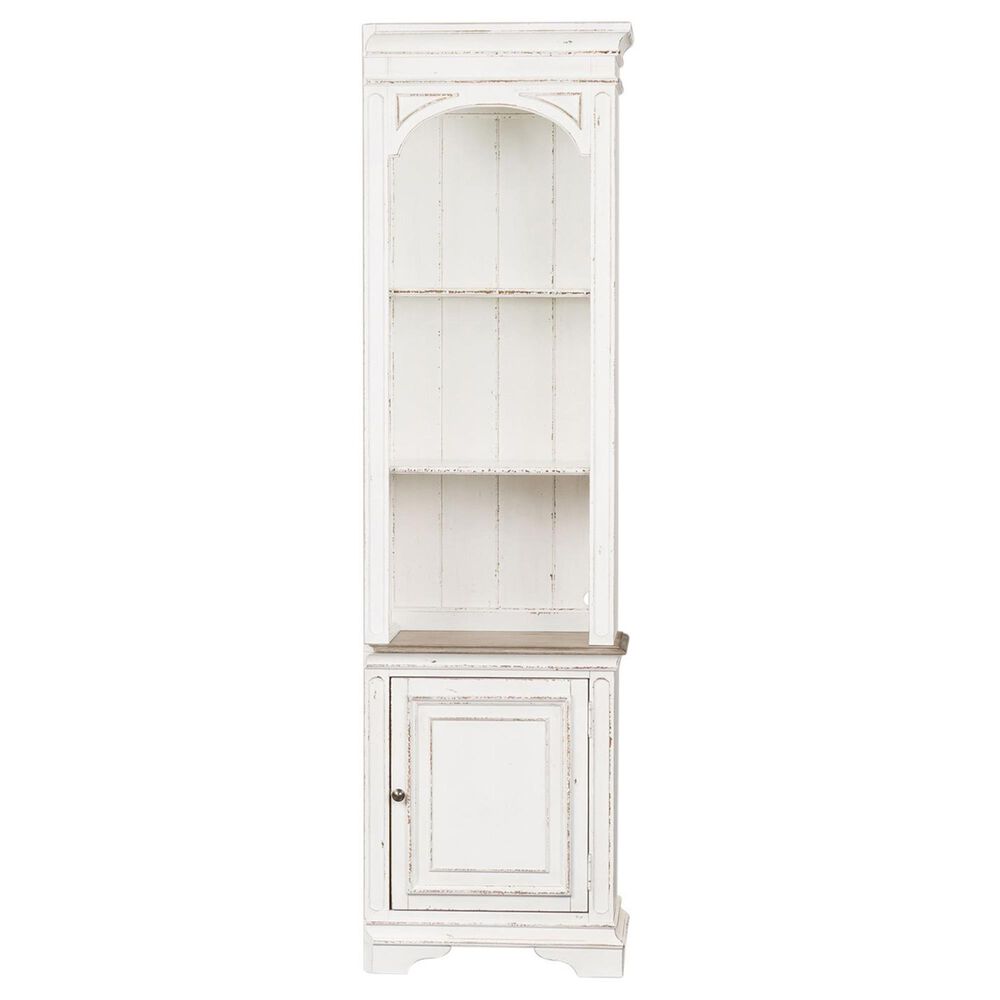 Liberty Magnolia Manor Entertainment Center in White with Antique Finish, , large