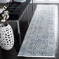 Safavieh Dream DRM408J 2" x 8" Grey and Turquoise Runner, , large