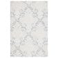 Safavieh Micro-Loop Damask 3" x 5" Charcoal and Ivory Area Rug, , large